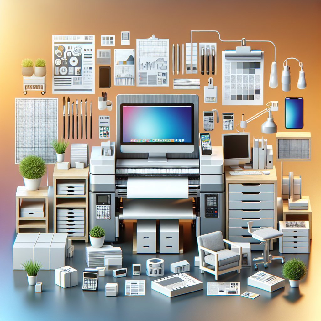 Realistic stock image of high-quality printing equipment.